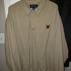 Mens xl polo golf windbreaker pullover